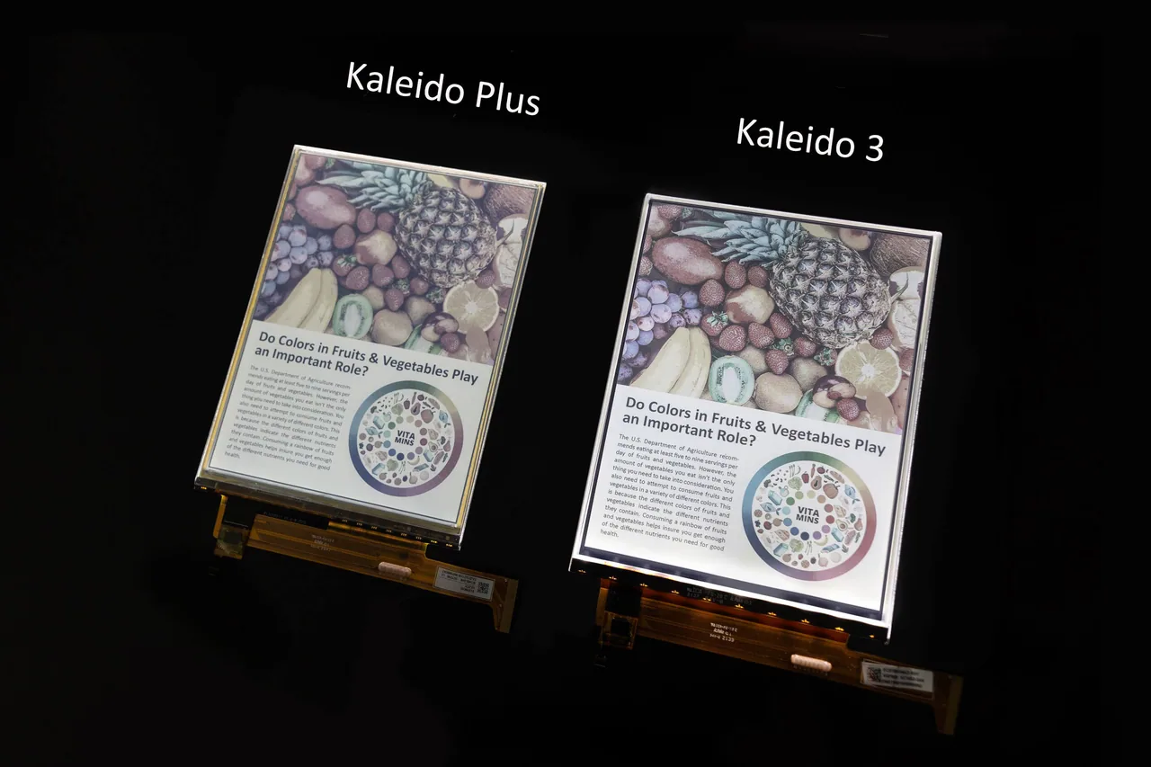 E Ink Kaleido 3 彩色印刷電子紙